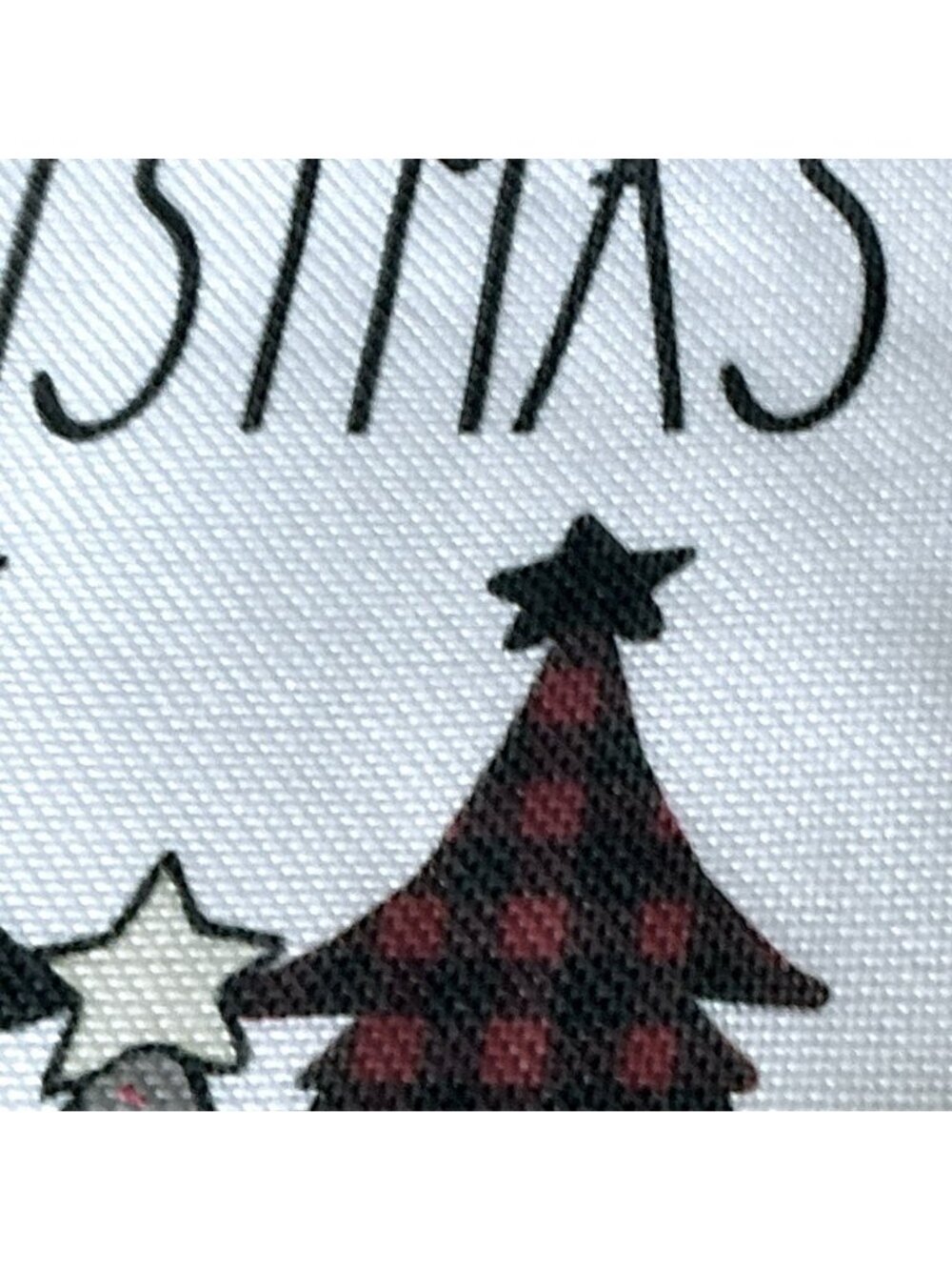 Christmas Placemats Trees Buffalo Plaid Placemats Black White 12 x 18 4 PC Set - Picture 6 of 16
